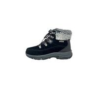 Skechers Trego Snow Worries, Botas para Senderismo Mujer, Black Suede/Duraleather/Faux Fur, 37.5 EU