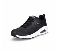 Skechers Tenis para mujer Tres-Air Uno Glit-airy – Malla termofusible con purpurina negra 38 EU