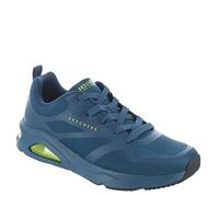 Skechers Tres-Air Uno Modern Aff-Air, Zapatos Deportivos Hombre, Blue Hot Melt / Mesh / Lime Trim, 45 EU
