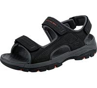 Skechers TRESMEN GARO, Sandalias para Hombre, Black Synthetic, 48.5 EU