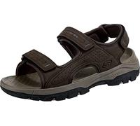 Skechers TRESMEN GARO, Sandalias para Hombre, Chocolate Synthetic, 48.5 EU