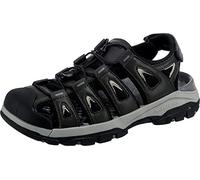 Skechers Tresmen Garo Sandals, Sandalias para Pescador Hombre, Dark Gray, 45 EU