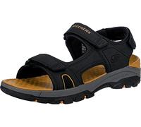 Skechers TRESMEN HIRANO, Sandalias de Punta Descubierta para Hombre, Black Synthetic, 46 EU