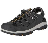 Skechers Tresmen Menard, Sandalias Hombre, Malla sintética Negra, 44 EU