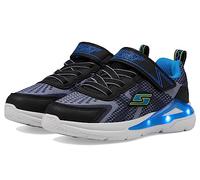 Skechers Tri-Namics, Zapatos Deportivos Niños, Black & Charcoal Textile / Yellow & Blue Trim, 23 EU