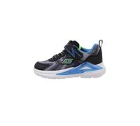 Skechers Tri-Namics, Zapatos Deportivos Niños, Black & Charcoal Textile / Yellow & Blue Trim, 24 EU