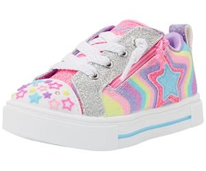 Skechers Twinkle Sparks Cosmic Burst - Tenis para niña, Ribete sintético Multi, 7 UK Child