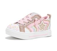 Skechers Twinkle Sparks Cosmic Burst - Tenis para niños, Color Oro Rosa, Talla 8, Oro Rosa, 25.5 EU