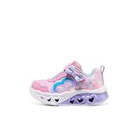 Skechers Twinkle Sparks Ice Dreamsicle- Zapatillas Deportivas para niña, Pink Textile Lavender Textile, 4 UK Child