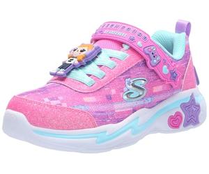Skechers Twinkle Sparks Ombre Flutter - Tenis para niña, Color Rosa, Talla 2