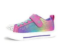 Skechers TWINKLE SPARKS WINGED MAGIC, Zapatillas para Niñas, Hot Pink Textile/Multi Trim, 35 EU