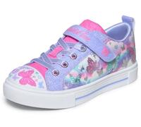 Skechers Twinkle Sparks - Zapatillas Deportivas para niña, Color Lavanda sintética/Ribete múltiple, Talla 1 UK Child