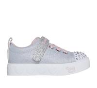Skechers Twinkle Toes: Heart Steps - Shimmer Sweetie en Gris/Rosa, talla 26