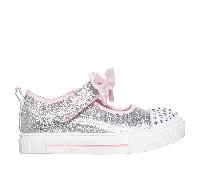 Skechers Twinkle Toes: Twinkle Sparks - Precious Jane en Plata, talla 26
