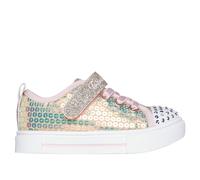 Skechers Twinkle Toes: Twinkle Sparks - Sequin Party en Oro/Rosa, talla 26