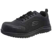 Skechers Ulmus SR Safety Toe, Zapatillas Hombre, Black/Charcoal, 46 EU