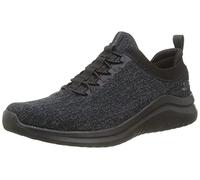 Skechers ULTRA FLEX 2.0 CRYPTIC, Zapatillas para Hombre, Black Knit/Black Trim, 42.5 EU