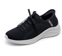 Skechers Ultra Flex 3.0 Brilliant Path, Zapatillas Mujer, Black Knit White Trim, 39 EU