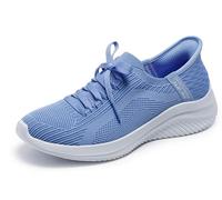 Skechers Ultra Flex 3.0 Brilliant Path, Zapatillas Mujer, Ribete Rosa de Punto Bígaro, 37.5 EU