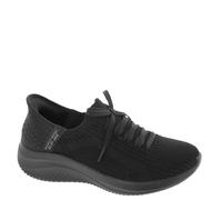 Skechers Ultra Flex 3.0 Brilliant Path Zapatillas sin cordones de calzado fácil para mujer, Negro/Negro, 8 Wide