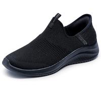 Skechers Ultra Flex 3.0 Cozy Streak, Zapatillas Mujer, Black Knit/Trim, 35 EU