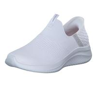 Skechers Ultra Flex 3.0 Cozy Streak, Zapatillas Mujer, White Knit Light Gray Trim, 35.5 EU