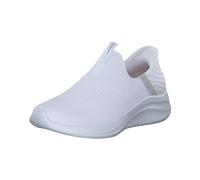 Skechers Ultra Flex 3.0 Cozy Streak, Zapatillas Mujer, White Knit Light Gray Trim, 40 EU