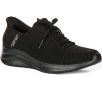 Skechers Ultra Flex 3.0 Knit Deco Lace Vegano Mujeres Trainer En Negro EU 36-42