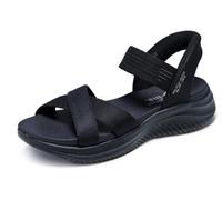 Skechers Sandalias Mujer Ultra Flex 3.0 Never Netter - Hands Free Slip-ins, Malla/Gore Negra 39 EU