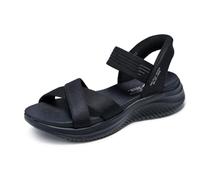 Skechers Sandalias Mujer Ultra Flex 3.0 Never Netter - Hands Free Slip-ins, Malla/Gore Negra 39 EU