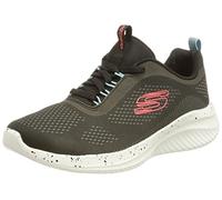 Skechers ULTRA FLEX 3.0 NEW HORIZONS, Zapatillas para Mujer, Black Mesh/ Blue Trim, 38 EU
