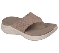 Skechers Ultra Flex 3.0 Rhythm Waves - Sandalias Planas para Mujer, Color Moca, Talla 5