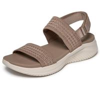 Skechers Ultra Flex 3.0 - Sandalias Planas para Mujer, Color Moca, Talla 6.5
