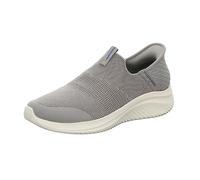 Skechers Hombre Ultra Flex 3.0 Smooth Step Slip-In ENTRENADOR, Grey Knit/Trim, 42 EU