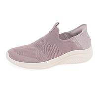 Skechers Ultra Flex 3.0 Smooth Step, Zapatillas Mujer, Mauve Knit Jersey Trim, 38 EU