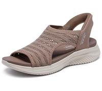 Skechers Ultra Flex 3.0-Sun Warmth Hands Free Slip-ins, Sandalia Mujer, Moca, 35 EU