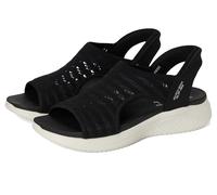Skechers Ultra Flex 3.0-Sun Warmth Hands Free Slip-ins, Sandalia Mujer, Negro, 38.5 EU