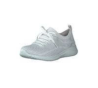 Skechers Ultra Flex Salutations, Zapatillas Hombre, Blanco y Plateado, 41 EU