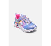 Skechers Zapatillas de niña en multicolor bajas tipo running con luces y cierre adherente. Multicolor 36