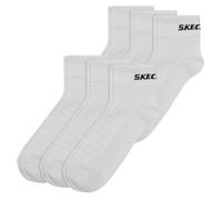 Skechers Unisex Calcetines de Cuarto Malla Ventilación 35-49 Gris Azul Negro Uni