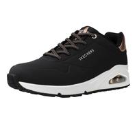 Skechers Zapatillas para mujer Uno – Shimmer Away, Negro, 38 EU