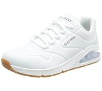 Skechers Uno 2 Air Around You, Zapatillas Mujer, White Duraleather Mesh Trim, 38 EU