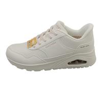 Skechers Uno Banksia Luxe, Zapatillas Mujer, White Duraleather, 41 EU