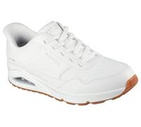 Skechers Uno Banksia - Tenis para Hombre, Malla Duraleather Blanca, 46 EU