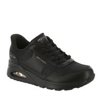 Skechers Uno Banksia - Tenis para Mujer, Malla Duraleather Negra, 41 EU