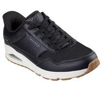 Skechers Uno Banksia, Zapatillas Hombre, Black Duraleather/Mesh, 43 EU