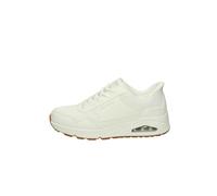 Skechers Uno Banksia, Zapatillas Hombre, White Duraleather/Mesh, 42 EU