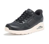 Skechers – Zapatos sin cordones para mujer Uno Banksia – Duraleather Negro 39 EU