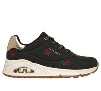 Skechers UNO - Champagne & Roses en Negro/Rojo, talla 39.5