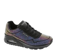 Skechers Uno-Disco Rave - Tenis para Mujer, Negro, 36 EU